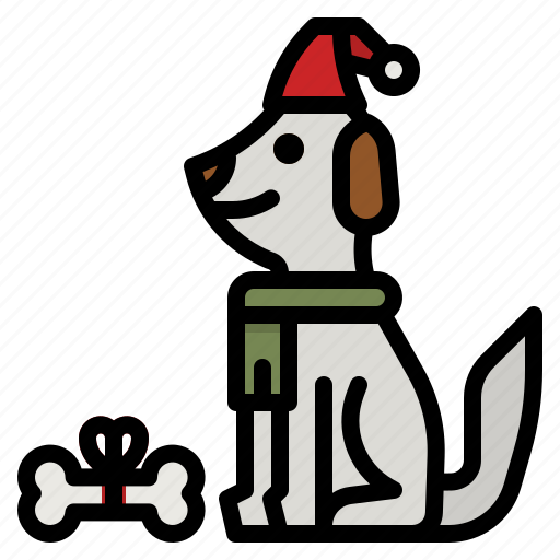 Dog, animal, pet, mammals, christmas icon - Download on Iconfinder