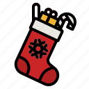 sock, christmas, stocking, ornament, decoration