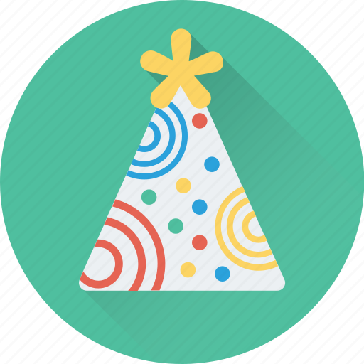 Birthday, birthday cap, cone hat, party, party cap icon - Download on Iconfinder