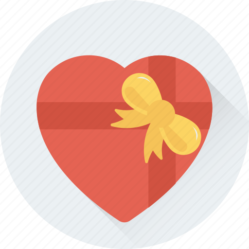 Gift, gift box, heart, present, valentine gift icon - Download on Iconfinder