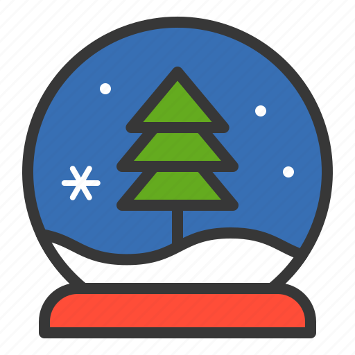 Christmas, pine, snow globe, winter, xmas icon - Download on Iconfinder