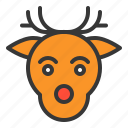 animal, christmas, deer, reindeer, xmas