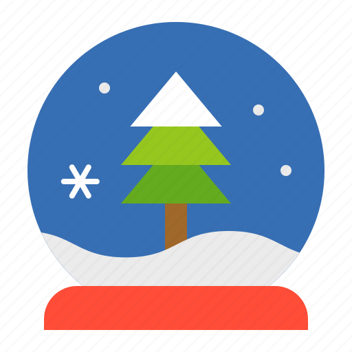 Christmas, merry, pine, snow globe, winter, xmas icon - Download on Iconfinder