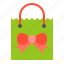 bag, christmas, gift bag, merry, shopping 