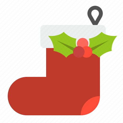Christmas, decoration, merry, mistletoe, sock, xmas icon - Download on Iconfinder