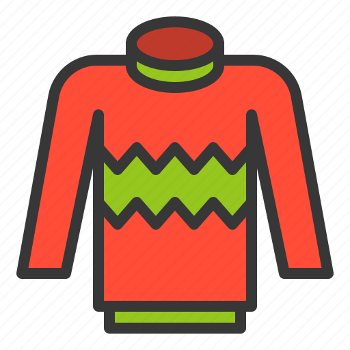 Christmas, fashion, long sleeve, sweater, xmas icon - Download on Iconfinder