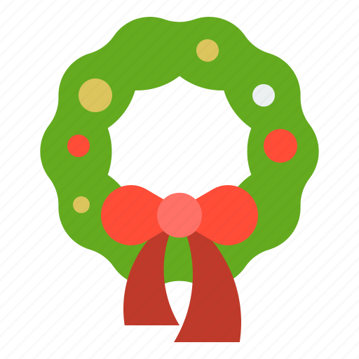 Bow, christmas, merry, ornament, wreath, xmas icon - Download on Iconfinder