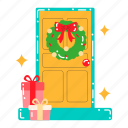 decoration door, door, ornament, decoration, present, christmas, xmas, merry christmas, celebration