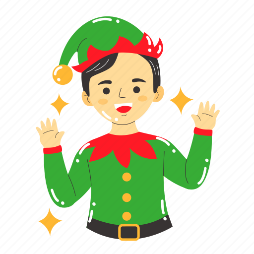 Elf, helper, dwarf, santa, costume, christmas, xmas icon - Download on Iconfinder