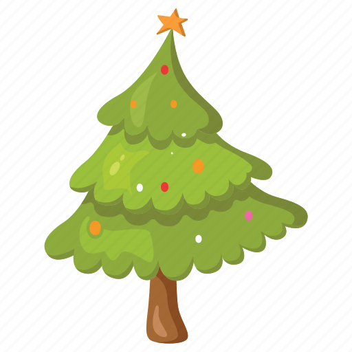 Christmas tree, pine trees, pine, christmas stickers, christmas elements, christmas ornaments icon - Download on Iconfinder