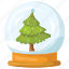 christmas tree snowball, snowball, christmas globe, christmas, decoration, ornament, holiday 