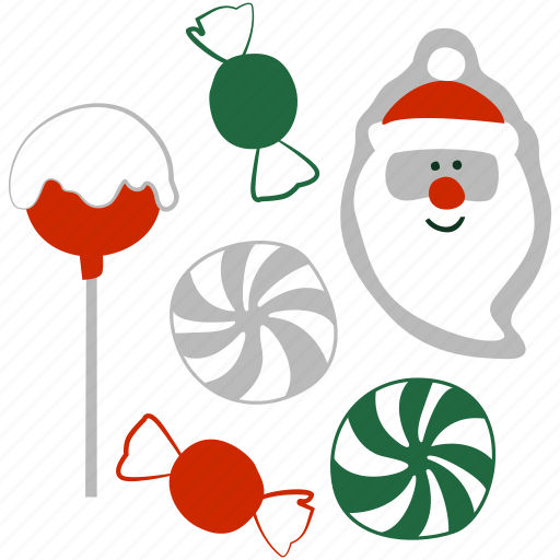 Candy, gingerbread, sweet, dessert, lollipop, xmas, christmas illustration - Download on Iconfinder