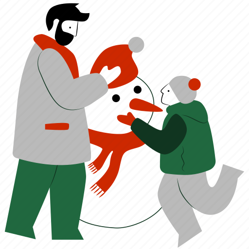 Man, boy, christmas, xmas, winter, holiday, celebration illustration - Download on Iconfinder