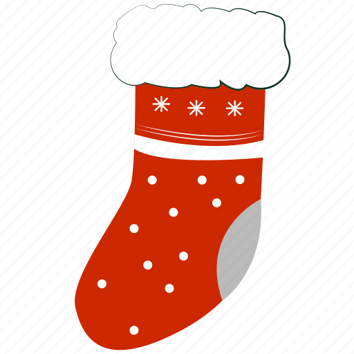 Sock, christmas, xmas, winter, holiday, celebration, gift illustration - Download on Iconfinder