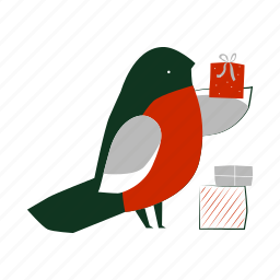 bird, christmas, xmas, winter, holiday, gifts, celebration 