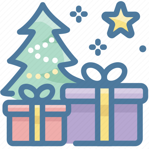 Christmas, christmas tree, gift box icon - Download on Iconfinder