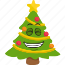 christmas, emoji, emoticon, smiley, tree, winter 