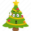 christmas, emoji, emoticon, smiley, tree, winter 
