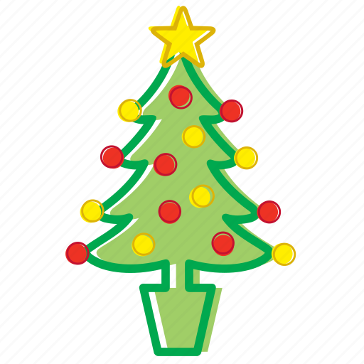Christmas, decoration, fir, nature, ornament, star, tree icon - Download on Iconfinder