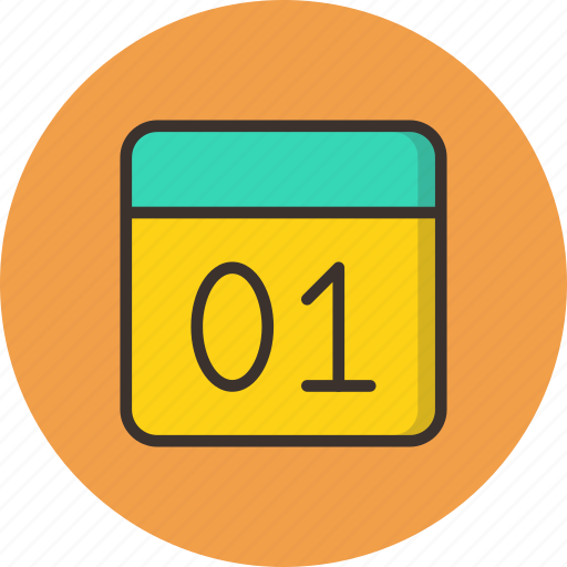 Calendar, date, january, day, month, new year icon - Download on Iconfinder