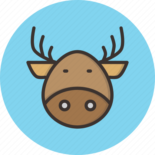 Christmas, claus, deer, rein, santa, winter, rudolph icon - Download on Iconfinder