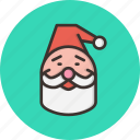 beard, cap, christmas, claus, santa, gift, present