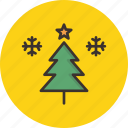 christmas, star, tree, new year, snowflake, winter, hygge