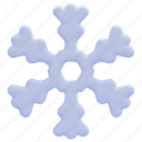 snowflake, snow, climate, forecast, winter, 3d