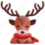reindeer, deer, christmas, holiday, winter, 3d 