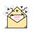 celebration, christmas card, letter, message