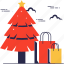 christmas, tree, shopping, christmas tree, bags, shopping bags, christmas sale 