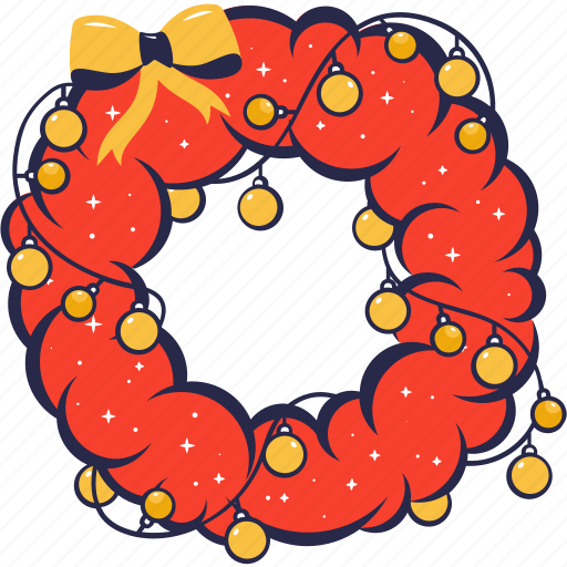 Wreath, christmas, decoration, celebration, xmas, winter icon - Download on Iconfinder
