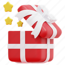 gift, box, surprise, birthday, present, christmas, 3d