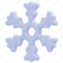 snowflake, snow, climate, winter, forecast, 3d