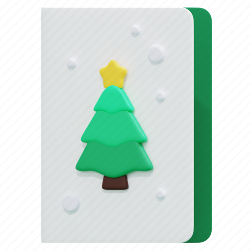 Christmas, card, mail, communications, letter, 3d icon - Download on Iconfinder