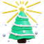 christmas, tree, xmas, forest, decoration, 3d 