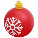 bauble, bulb, christmas, decoration, ornament, xmas, 3d