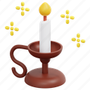 candle, stand, light, christmas, xmas, 3d