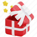 gift, box, surprise, christmas, birthday, present, 3d
