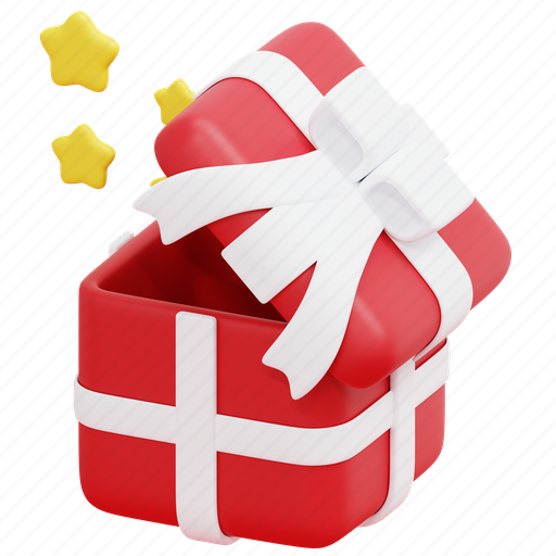 Gift, box, surprise, christmas, birthday, present, 3d icon - Download on Iconfinder