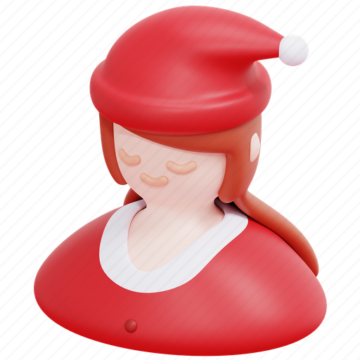 Girl, woman, winter, christmas, avatar, xmas, 3d icon - Download on Iconfinder