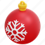 bauble, bulb, christmas, decoration, ornament, xmas, 3d 