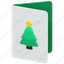 christmas, card, mail, letter, communications, 3d 