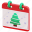 christmas, day, calendar, appointment, time, xmas, date, 3d 