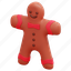 gingerbread, christmas, cookie, xmas, dessert, 3d 