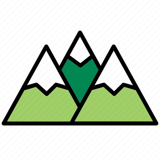 Chain, mountain, mountain chain, mountains, nature, snow, winter icon - Download on Iconfinder