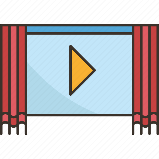 Cinema, curtain, theater, screen, stage icon - Download on Iconfinder