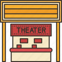 theater, ticket, booth, event, sale