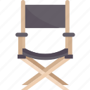 director, chair, seat, filmmaking, furniture