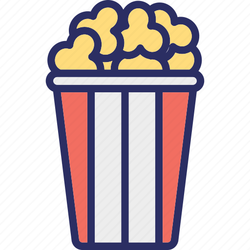 Cinema refreshment, corn, popcorn, popping corn icon - Download on Iconfinder